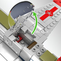 Mould King 24068 P-51D Mustang Fighter Building Block Set | 396 Pcs