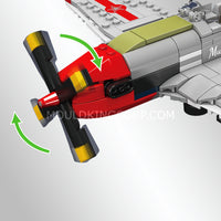 Mould King 24068 P-51D Mustang Fighter Building Block Set | 396 Pcs
