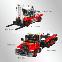 Mould King 24079 Forklift Transport Truck Building Set | 906 Pcs