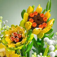 Mould King 24110 Sunflower Potted Building Set | 1,047 Pcs