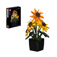 Mould King 24111 Sunflower Potted Building Set | 854 Pcs