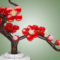 Mould King 24120 Plum Blossom Botanical Building Set | 393 Pcs