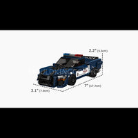Mould King 27090 Shelby GT500 Police Car Building Set | 489 Pcs