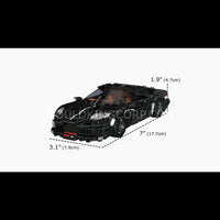 Mould King 27096 La Voiture Noire Supercar Building Set | 411 Pcs