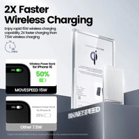 MOVE SPEED MSP03 Qi2 Magnetic Power Bank 10000mAh 30W (CCC Certified)