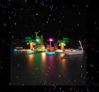 Brick Shine - Light Kit for LEGO® Kapp'n's lsland Boat Tour 77048