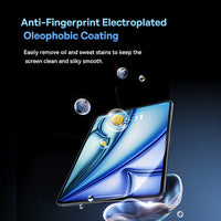 Baseus Crystalline HD Tempered Glass Screen Protector for iPad Air 13'' (2024 / 2025) -Clear (Includes Dustproof Installation Tool & Cleaning Kit)