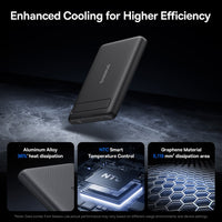 Baseus PicoGo AM31 Qi2 Ultra-Mini Magnetic Power Bank with Kickstand 5000mAh 20W