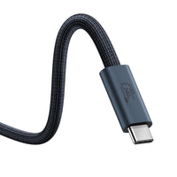Baseus Flash Series 2 USB4 Full Featured Data Cable Type-C to Type-C 240W 1M-Cluster Black Compatible for iPhone 15 / 16 / 17 Series