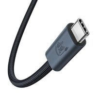 Baseus Flash Series 2 USB4 Full Featured Data Cable Type-C to Type-C 240W 1M-Cluster Black Compatible for iPhone 15 / 16 / 17 Series
