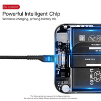 Baseus Fish-Eye Coiled Data Cable USB-A to USB-C 2A 1m (Pack of 2)-Cluster Black