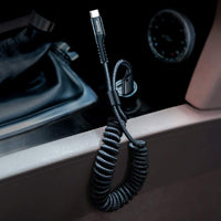 Baseus Fish-Eye Coiled Data Cable USB-A to USB-C 2A 1m (Pack of 2)-Cluster Black