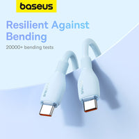 Baseus Pudding Series Fast Charging Cable Type-C to Type-C 100W 1.2m