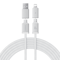 Baseus Versatile Two-for-Two Fast Charging Cable U+C to C+L 60W 2M