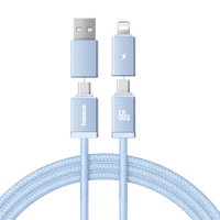 Baseus Versatile Two-for-Two Fast Charging Cable U+C to C+L 60W 2M