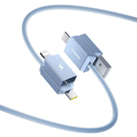 Baseus Versatile Two-for-Two Fast Charging Cable U+C to C+L 60W 1M for 15 / 16 / 17 Series