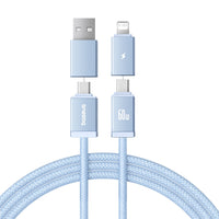 Baseus Versatile Two-for-Two Fast Charging Cable U+C to C+L 60W 1M for 15 / 16 / 17 Series