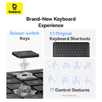 Baseus Brilliance Series 2 Original Keyboard Case for iPad Pro 11" (2018 / 2020 / 2021 / 2022) / iPad Air 4 / Air 5 / Air 6-Cluster Black