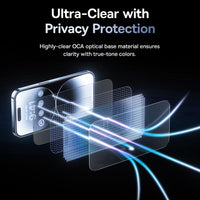 Baseus Sapphire Series Privacy Protection Tempered Glass Screen Protector (with Dust Filter)