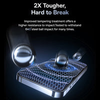 Baseus Sapphire Series Privacy Protection Tempered Glass Screen Protector (with Dust Filter)