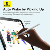 Baseus Smooth Writing 3 Wired Charging Stylus (P80080805213-01) (Active Tilt Sensitivity Version) -Moon White