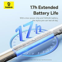 Baseus Smooth Writing 3 Wireless Charging Stylus Active Wireless Version-Moon White (With Active Pen Tip*1)
