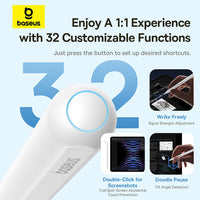 Baseus Smooth Writing 3 Wireless Charging Stylus Active Wireless Version-Moon White (With Active Pen Tip*1)