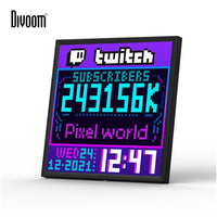Divoom Pixoo64 64x64 Pixel Art LED Display Social Media Counter