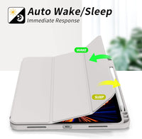 Soft TPU Back Shell Slim Cover Case with Auto Sleep / Wake for iPad Pro 11 (2024)