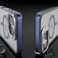 iPhone 16e / 17e REDEFINE Lens Flip Stand Transparent Case Cover With Magnetic Ring