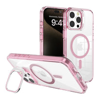 iPhone 16e / 17e REDEFINE Lens Flip Stand Transparent Case Cover With Magnetic Ring