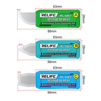 RELIFE RL-087 Multi-function Ultra-thin Steel Disassembly Blade Set