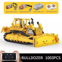Mould King MOC The APP RC Bulldozer Truck Brick DIY Model Kid Toy