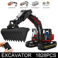 Mould King RC APP Motorized Excavator Truck Bricks Model Toys 17033