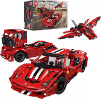 Mould King 10076 Three-in-One Racing Toy 488 Pieces Exclusive Collector's Model