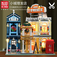 MOULD KING MOULD KING 16031 The Barber Shop In Town Building Brick 2267 PCS Set