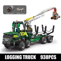 Building Block Mould King 19006 Pneumatic Forest Machine Truck Bricks Model Toys