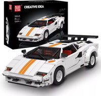 Mould King 10045 MOC Creative Car 70s Sports Car Classic Tail Wing Convertible