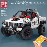 Building Blocks Set MOC RC APP Off Road Pickup Car Brick Model DIY Kids Toy 1805