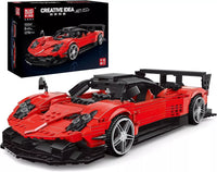 Mould King 10041 MOC Super Sports Car Building Blocks Kit 1:14 Scale Car Model