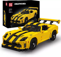 Mould King 10046 Supercar Building Block Kits, Dodge Viper Car Model 1236pcs