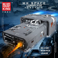 Mould King Plan A-A4B Landflyer Space Ship Bricks Models Kids Toys