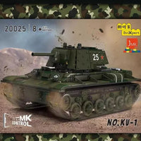 Building Blocks Mould King 20025 KV-1 Heavy Tank Remote Controlled Construction