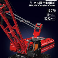 Building Blocks Mould King 15070 Red Crawler Crane With With Motor Creator Toys