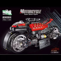 JIESTAR Small Angle JD033 Flying Motorcycle Building Block Static Version Toy 2245pcs