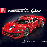 Mould King 13190 No.Lykan Super Sport Car Building Block Toy with Motor 4070pcs