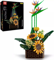 Mould King 10024 Birds of Paradise Building Set Flowers 1608 Pieces Bonsai kit