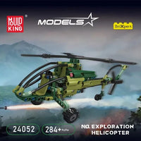 Mould King 24052 Exploration Helicopter Model 284 pcs Building Block
