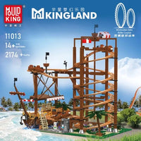 Mould King 11013 Double Helix Roller Coaster Building Block Toy 2174pcs