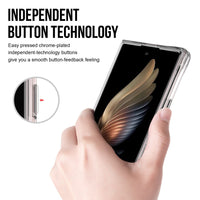 Crystal Clear Transparent Case Cover With Magnetic Ring for Samsung Galaxy